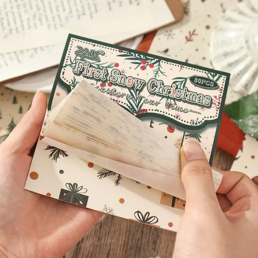 Premium Flower and trees Journaling paper l (12cm x 12cm) 30Pcs Flower Theme Background Texture Paper Pack of 1