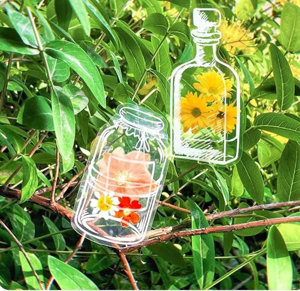 (  ) Mini Transparent Bottle jar for resin and journaling  l Pack of 1 Contains 30 pieces