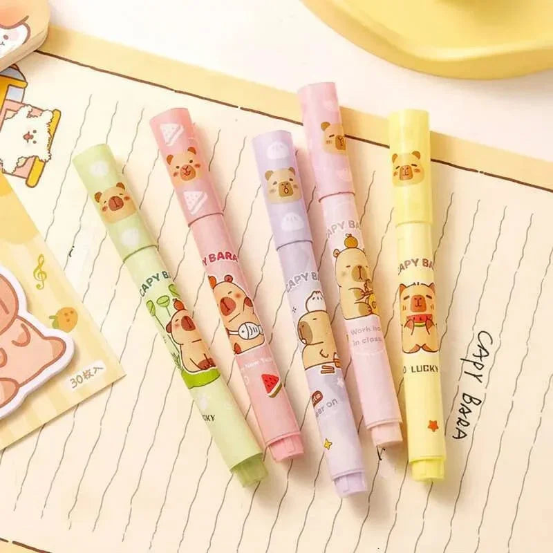 Premium Cartoon Pastel Highlighter l Pack of 6 Markers l Return gift