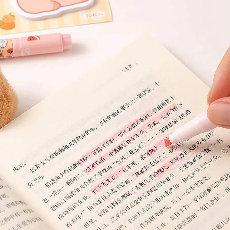 Premium Cartoon Pastel Highlighter l Pack of 6 Markers l Return gift