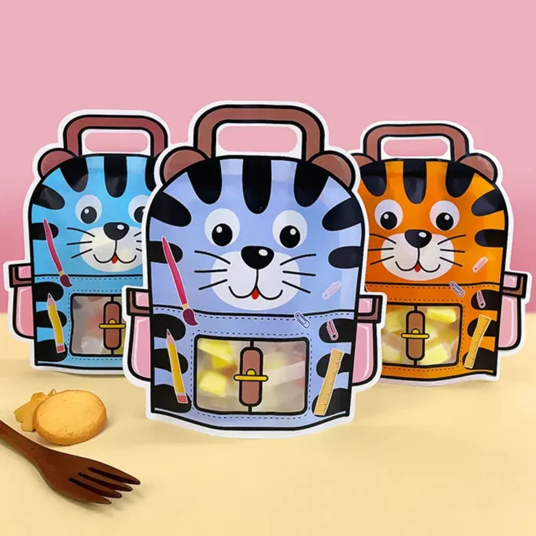 3D Animal ziplock Transparent bag l Pack of 1 l 21CMX 18CM