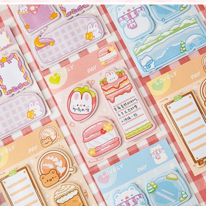(    ) Cute kawaii sticky notes l Pack of 1 contains 3 designs x20