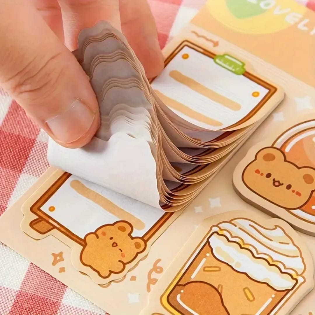 (    ) Cute kawaii sticky notes l Pack of 1 contains 3 designs x20