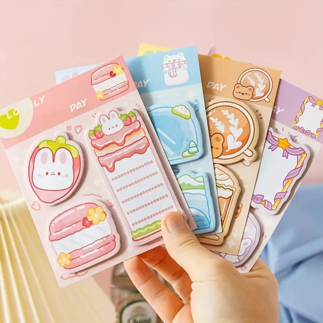 (    ) Cute kawaii sticky notes l Pack of 1 contains 3 designs x20