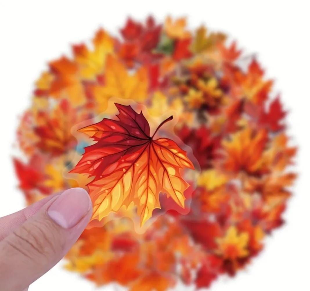 (  ) Aesthetic Floral & Foliage Sticker Collection | Pack of 1 contains 6 sheet