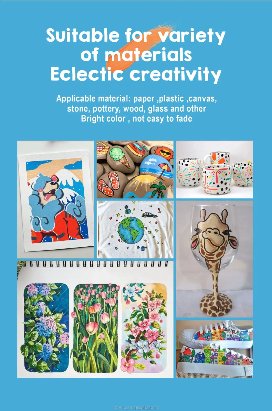 Premium acrylic Paint marker | Shades Box | Works on all surface | Long Lasting Pack of 1