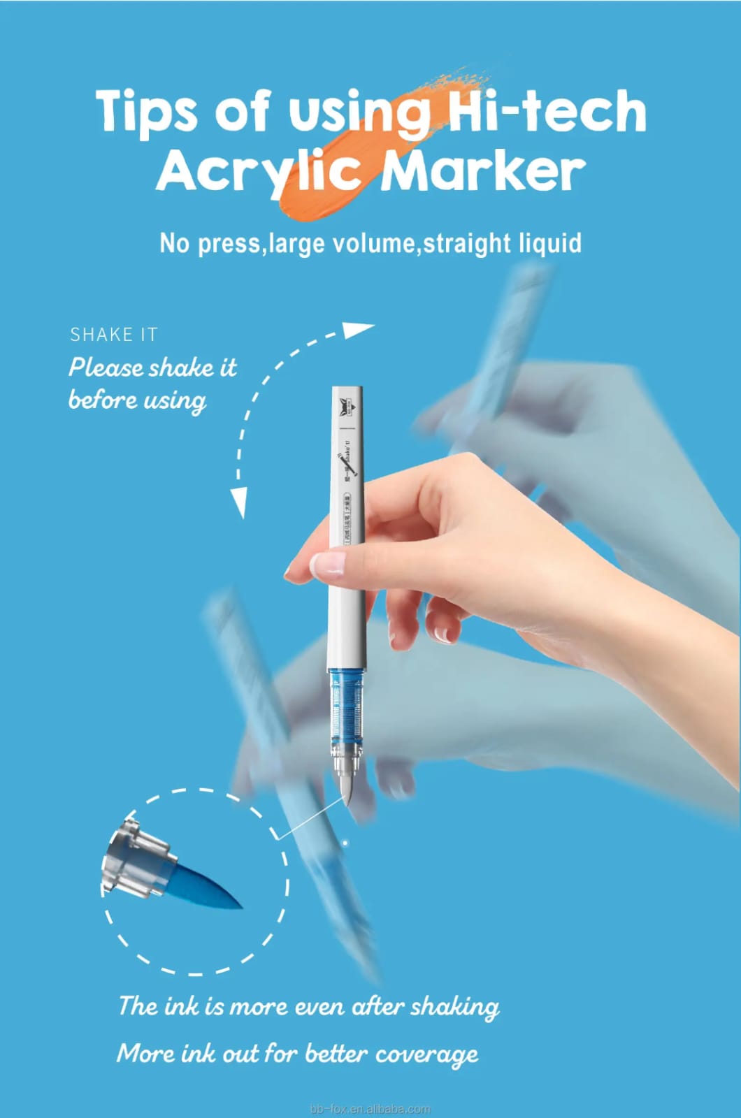 Premium acrylic Paint marker | Shades Box | Works on all surface | Long Lasting Pack of 1