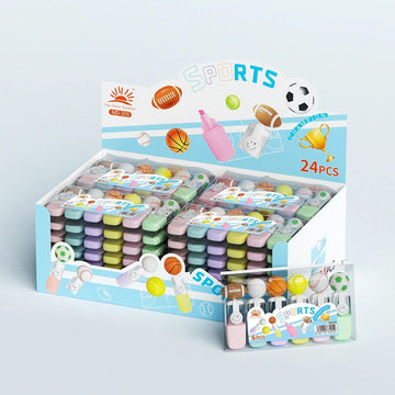 Pastel Sports ball Color highlighter l Pack of 6 highlighter