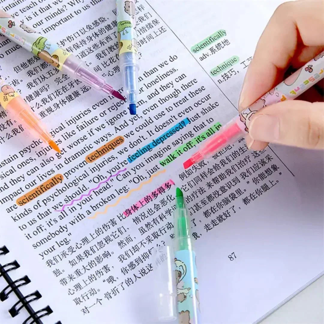 Highlighter Pen 6Pcs Space Qbt2778-1