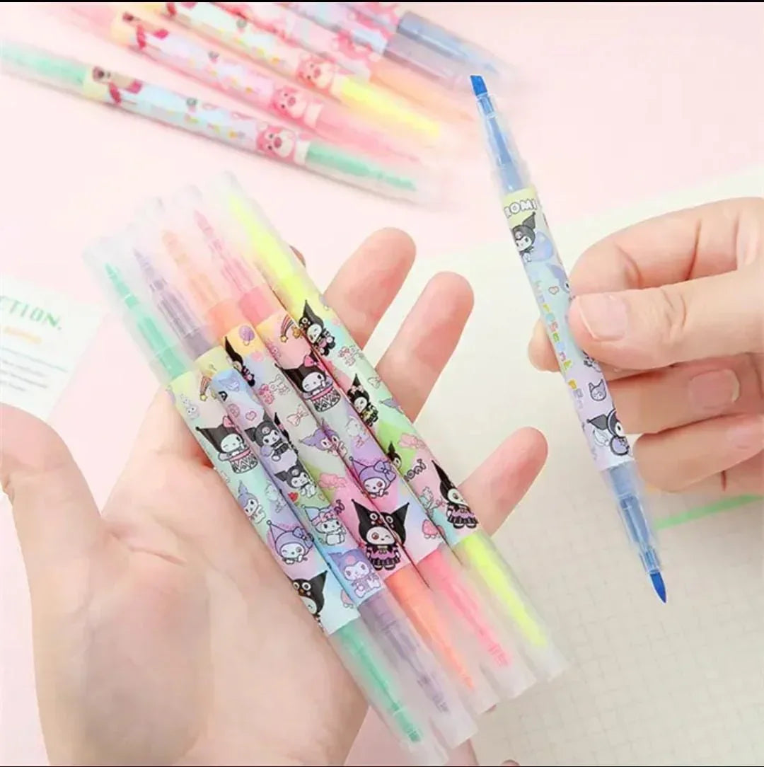 Highlighter Pen 6Pcs Space Qbt2778-1