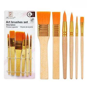 6Pc Art Brush Set Mg5227