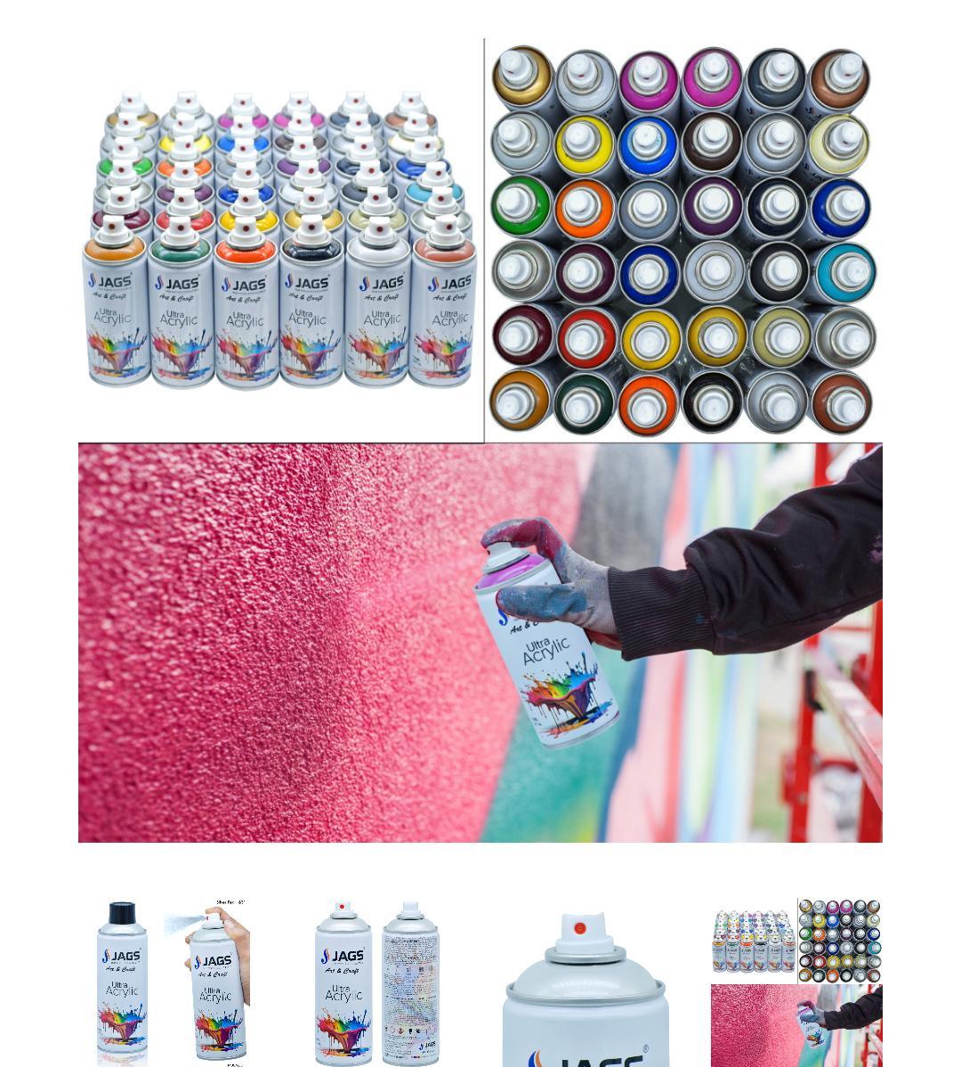 Jags Spray Ultra Acrylic 400ml Silver Pearl 631 J400M631