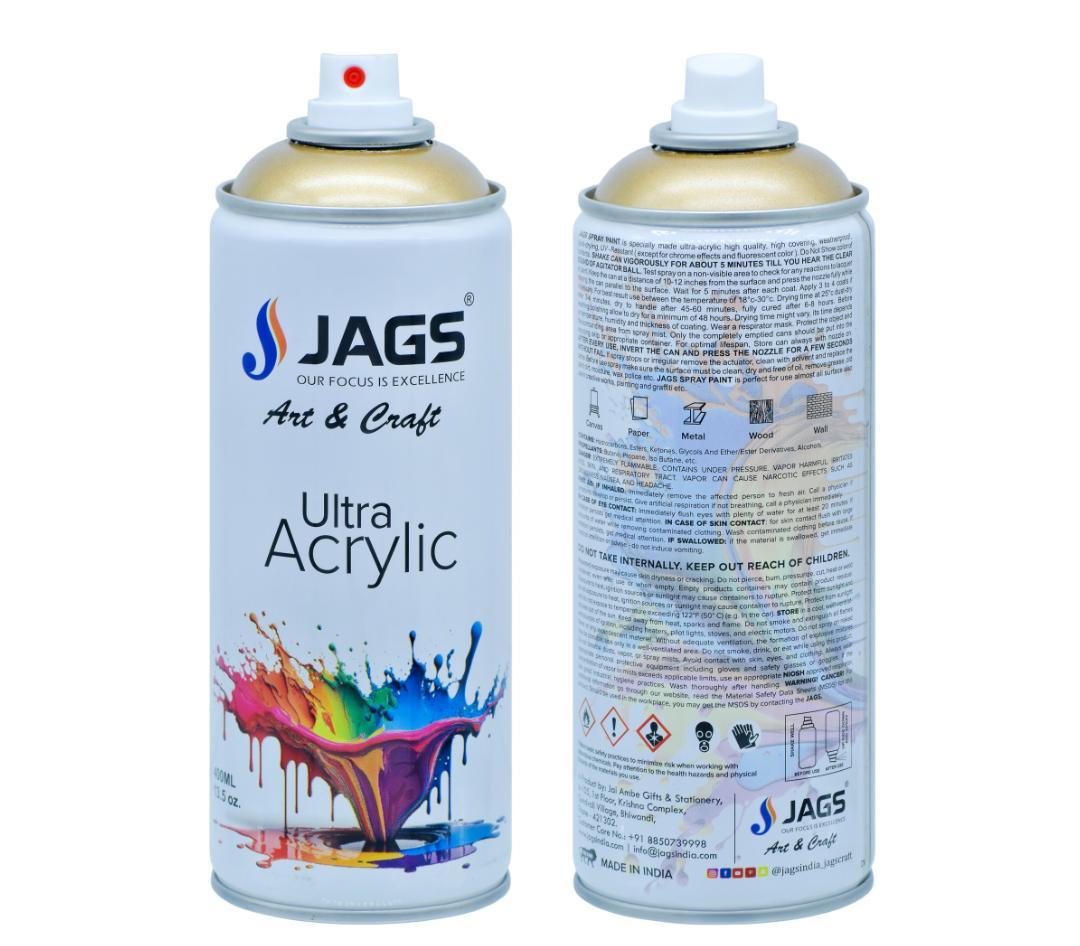 Jags Spray Ultra Acrylic 400ml Metalic Gold 620 J400M620