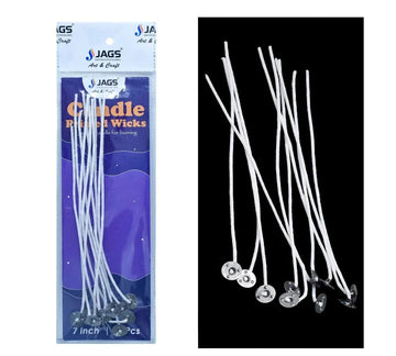 Candle Primed Wicks With Tab 7 Inch Pack OF 10Pics CPWW02