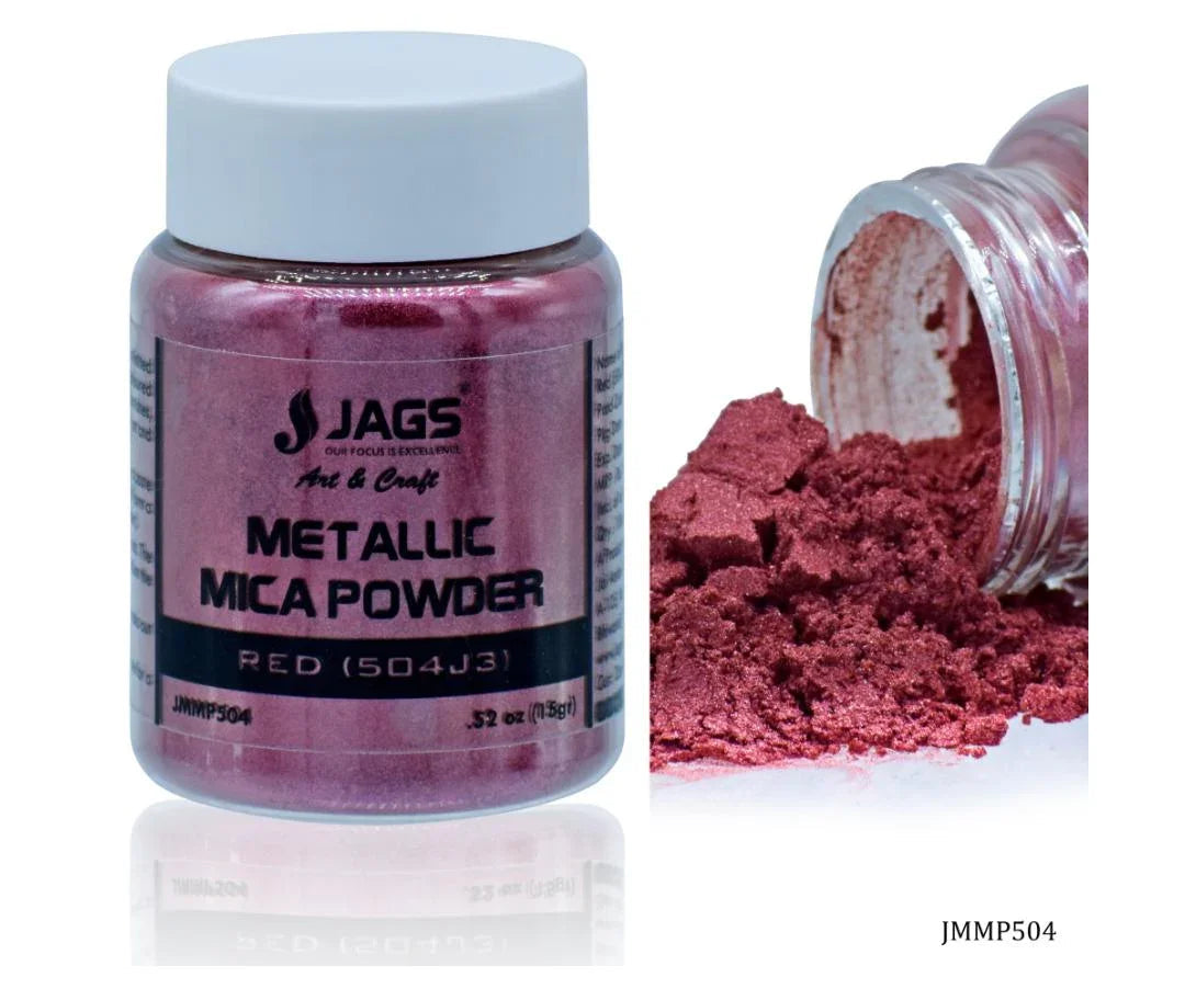Jags Metallic Mica Powder 15Gms Red (504J3) JMMP504