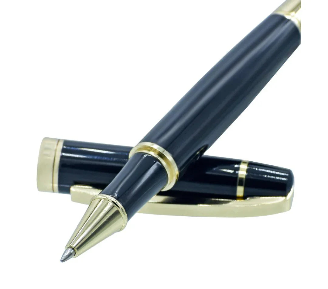 Roller Pen Black Golden Clip 613RPBKGC