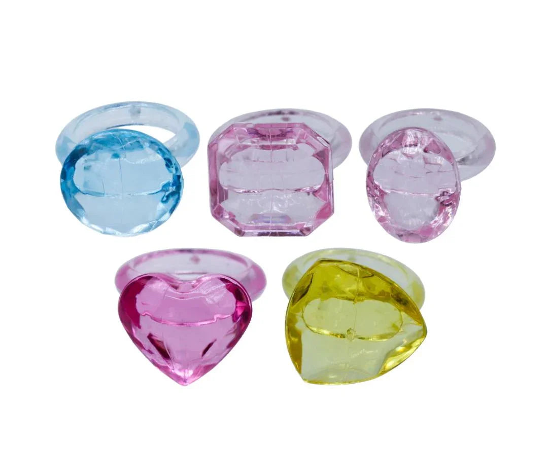 Miniature Transparent Colour Diamond Ring 5Pics MMTC16