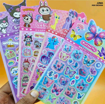 Jjna Multi Pattern Kids Crafting Stickers (Jjna)