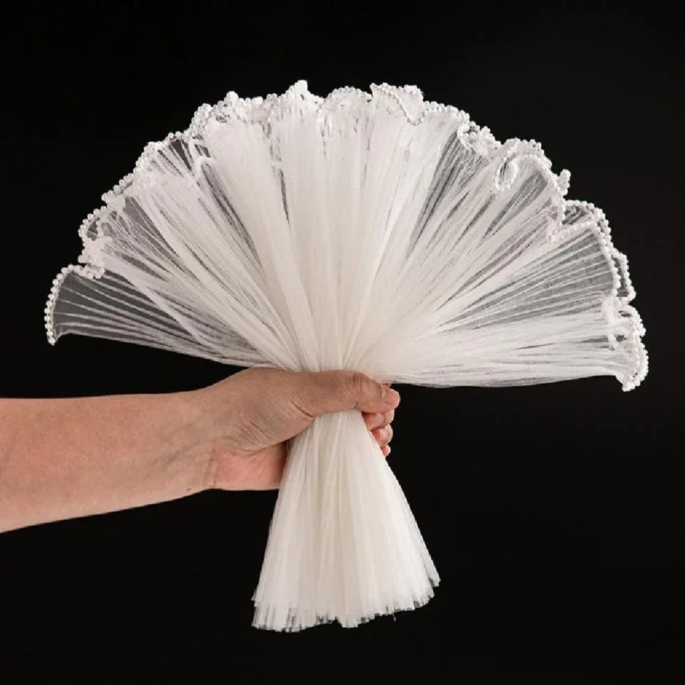 Mg2516D Off White Wrapping Paper Net Wrinkled With Border