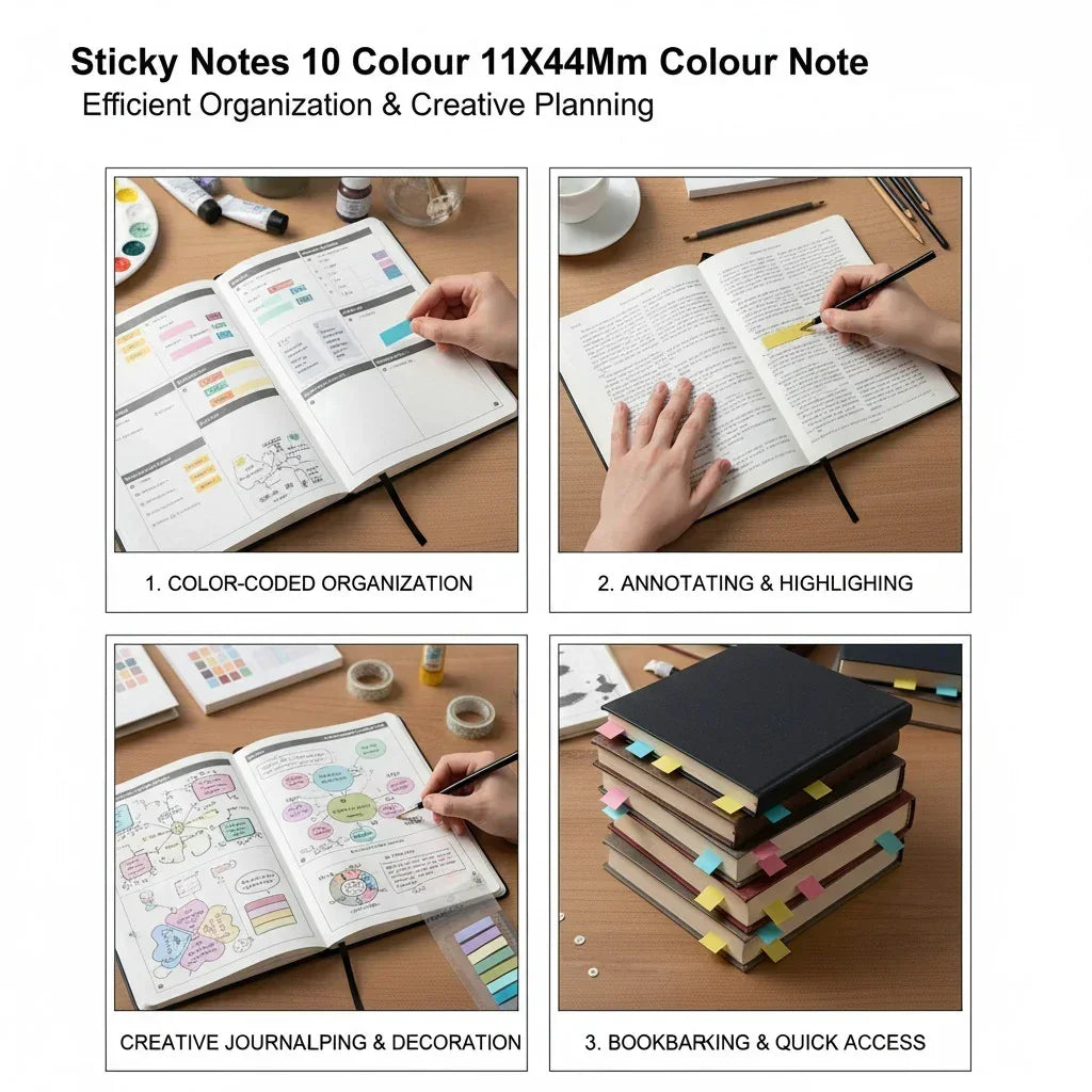 Diy Journal Stickers B 10 Colors Note 720198 8620-1