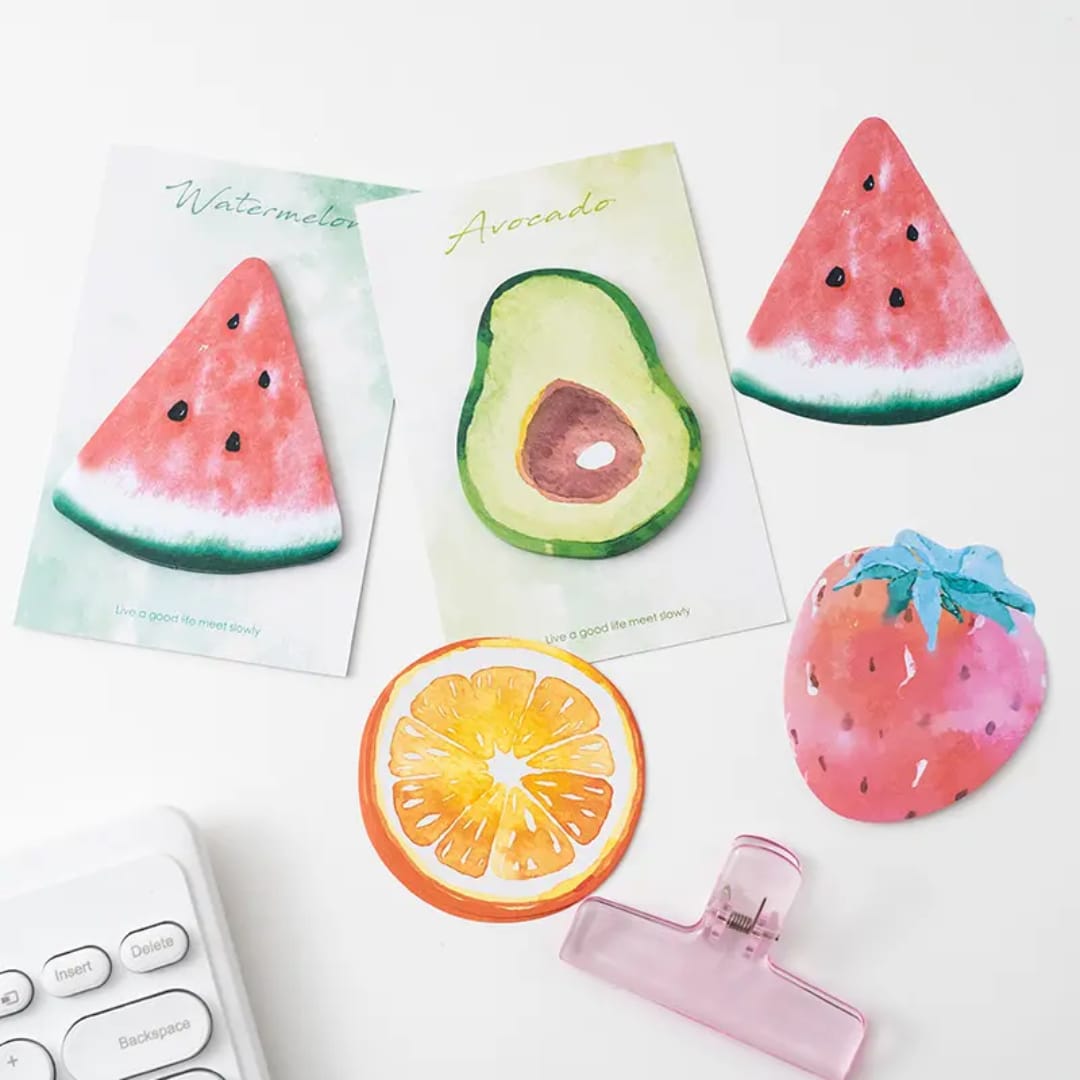 () Cute Fruit sticky Notes (30 Sheets) Pack of 1
