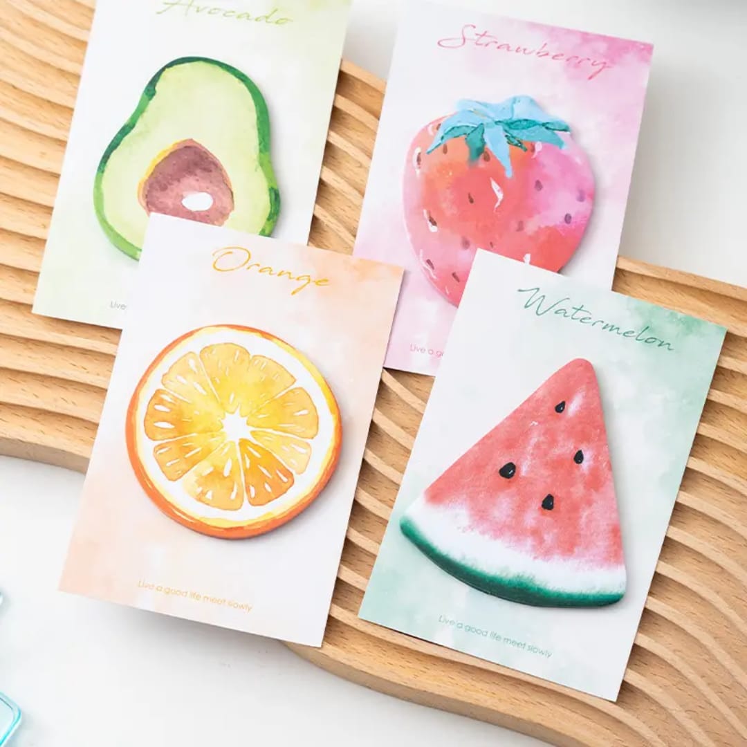 () Cute Fruit sticky Notes (30 Sheets) Pack of 1