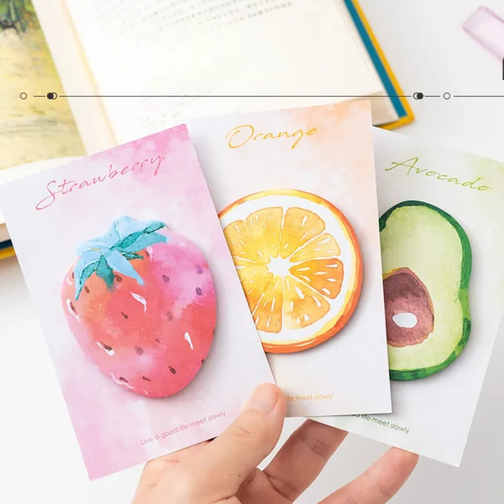 () Cute Fruit sticky Notes (30 Sheets) Pack of 1