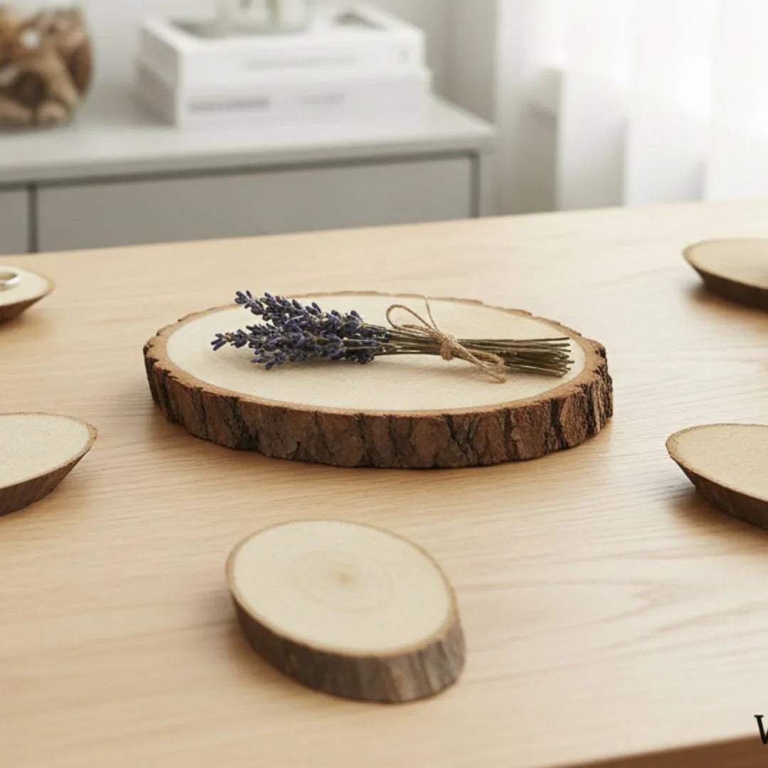 jags-mumbai wooden plates Wooden Oval Plates (pack of  6) polished