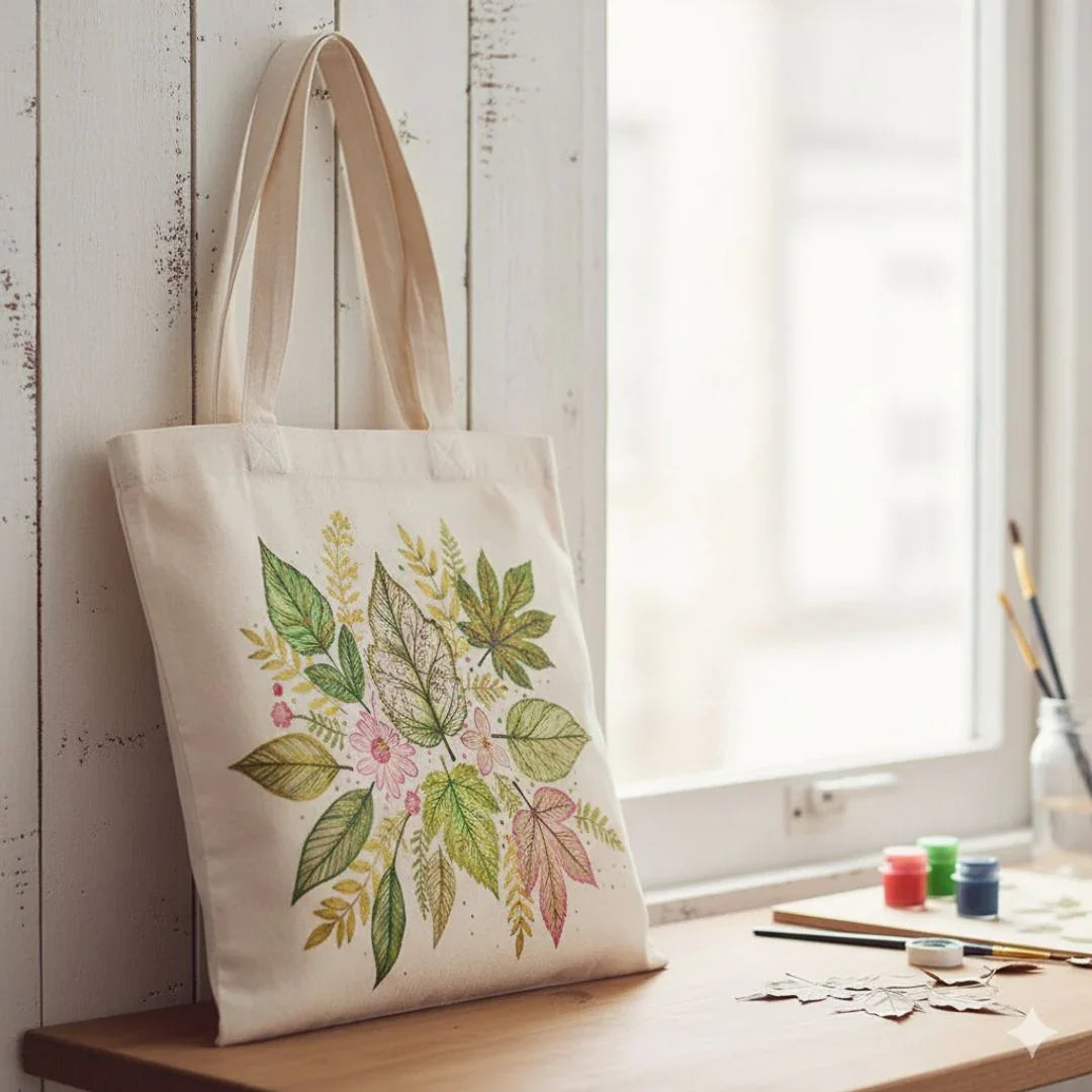 Cloth Tote Bag Penting/Decoupage 13X16Inch Cbpd13X16