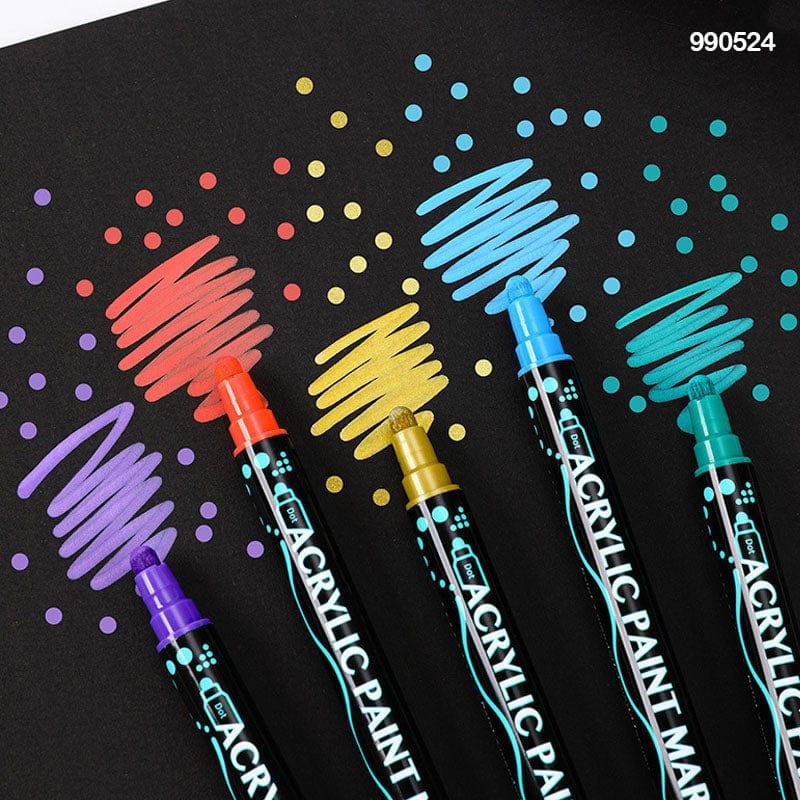 MG Traders Marker 990524 Acrylic Dual Tip Marker 24 Color