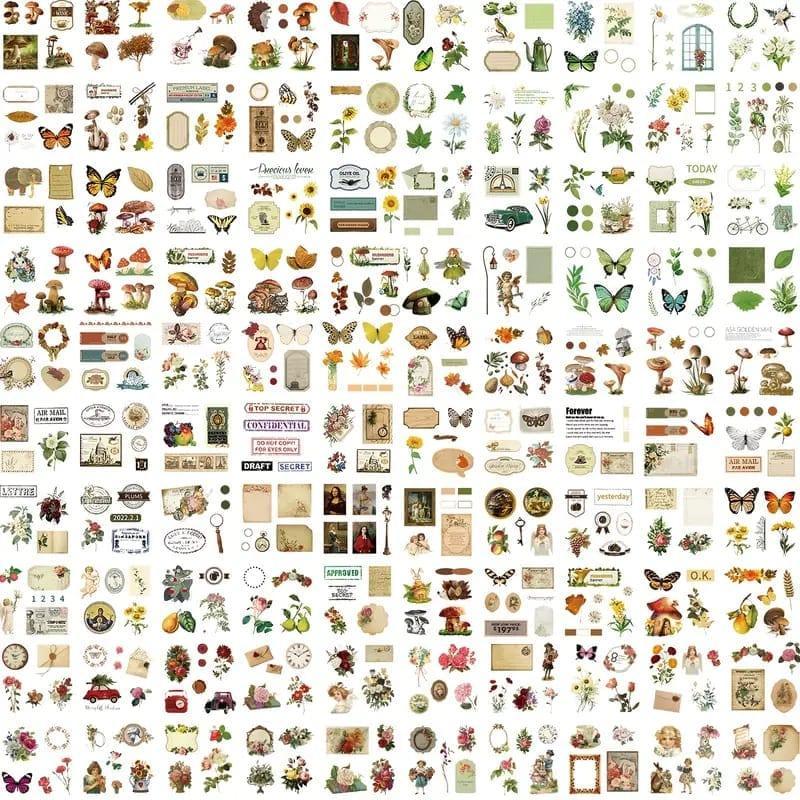 Bright International Journaling Supplies New Premium Journal Aesthetic Stickers |Box Of 100 Sticker - works on resin too