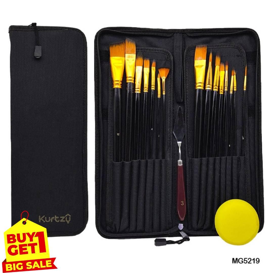 Mg5219 17Pc Paint Brush Set With Pouch