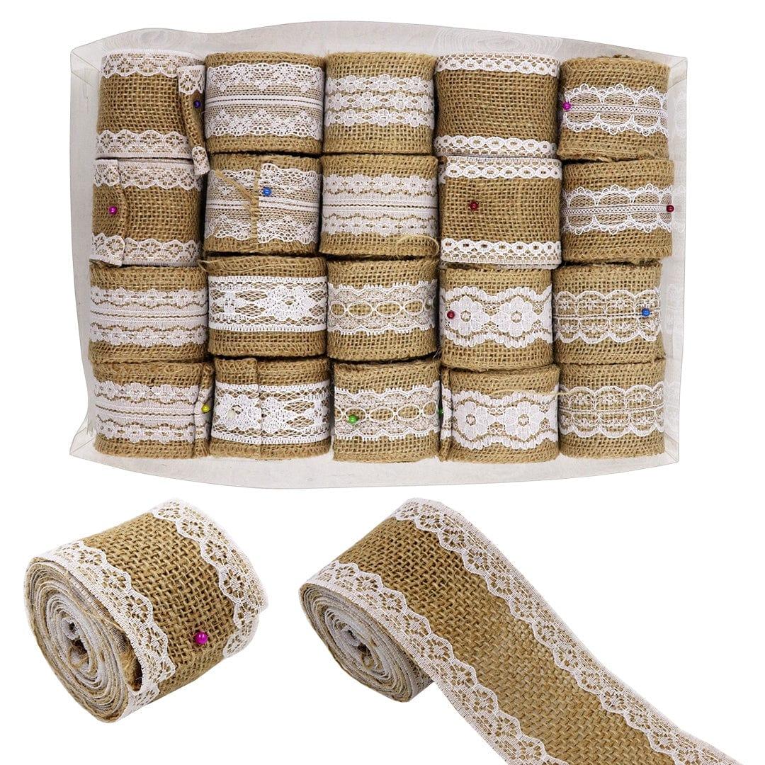 Ravrai Craft - Mumbai Branch Jute Lace DIY Material Jute With Lace Border | 2Inch