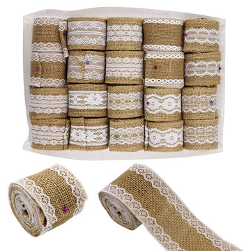Ravrai Craft - Mumbai Branch Jute Lace DIY Material Jute With Lace Border | 2Inch