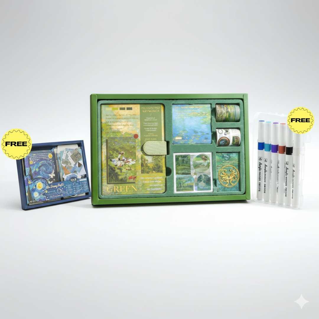 Van Gogh Premium JUMBO journaling kit for 2026 includes diary, tapes, stickers & sheets -  Shipping