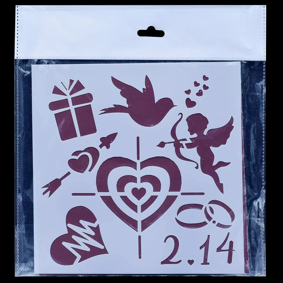 jags-mumbai Stencil Plastic Jags Stencil Plastic 6x6 1Pcs 9 No JSP6X6-9