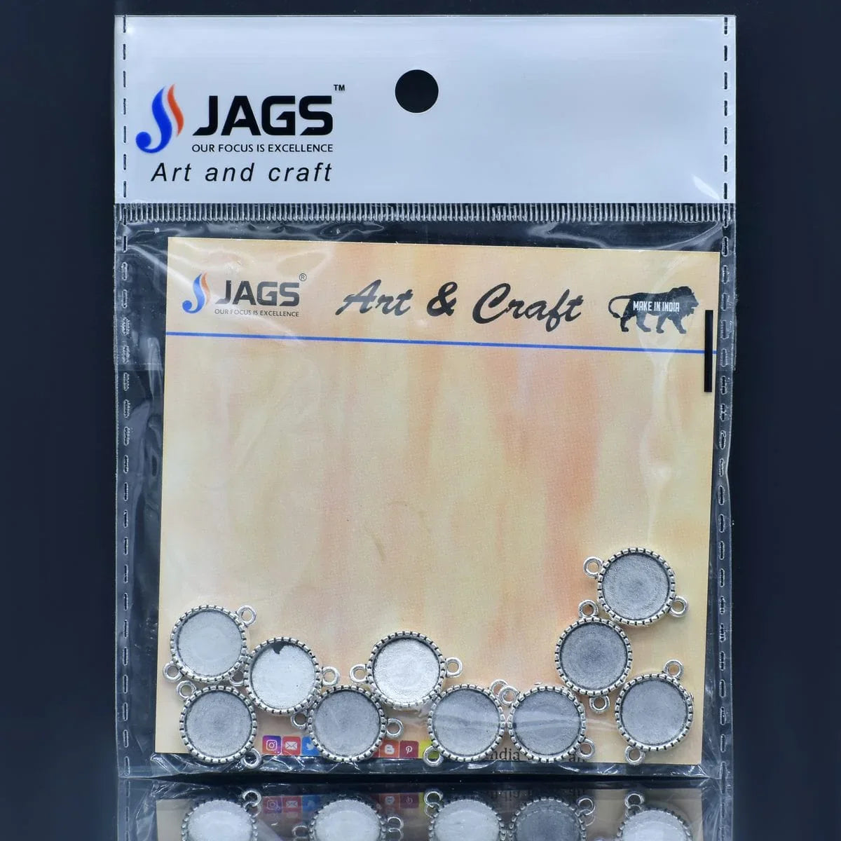 jags-mumbai 1 Craft Metal Embellishment Metal Craft Fitting 10 Pics MC-958