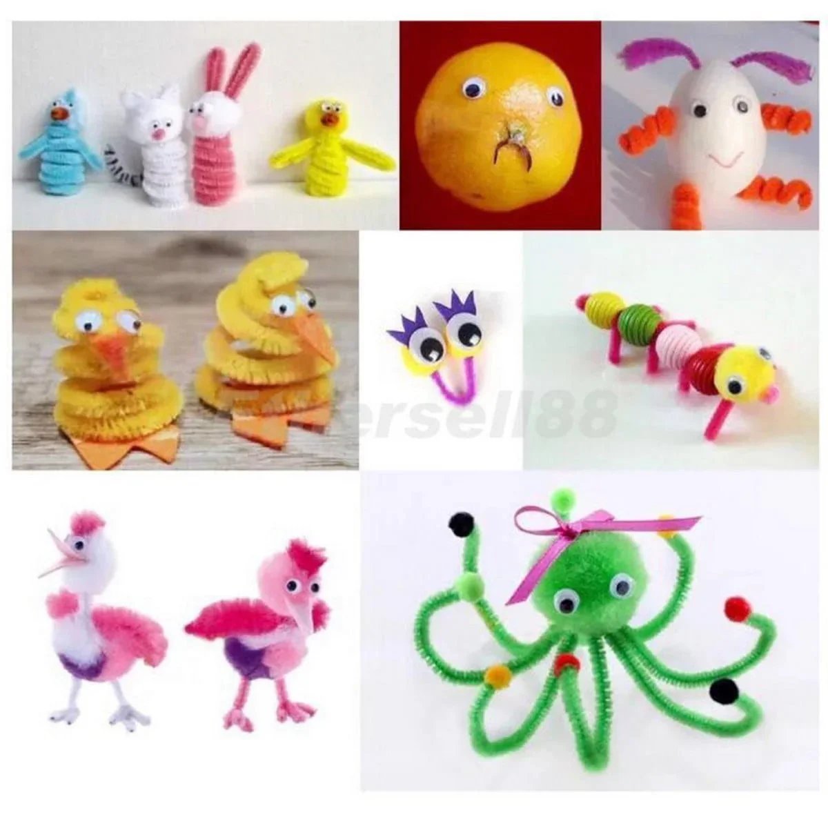 jags-mumbai 1 Googly Eyes Craft Googly Eye EYE10MM Big Pkd (5000)