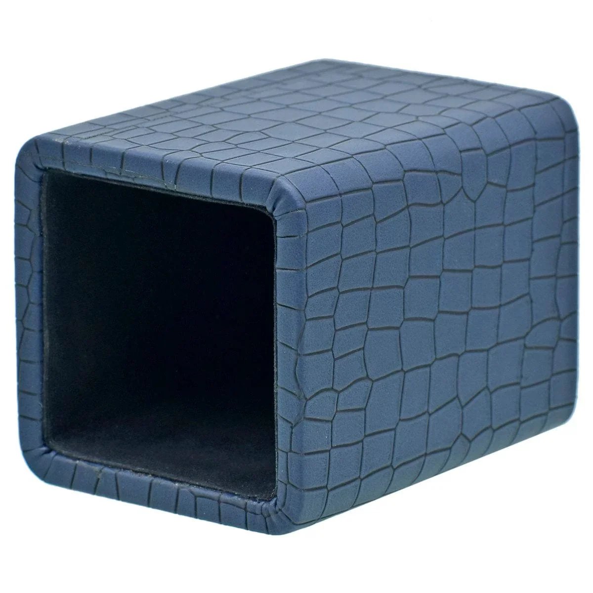 jags-mumbai 1 Leather Pen Stand Leather Pen Stand Square Crocodile Blue Tumbler LPSS05