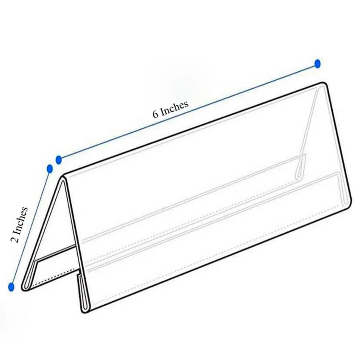jags-mumbai Acrylic Display Stands Professional and Personalized: The Acrylic Name Holder for Identifying and Branding 2mm V 6X2