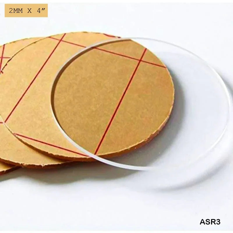 jags-mumbai Acrylic Sheet 3 INCH Transparent Acrylic Sheet ROUND ( 2mm )
