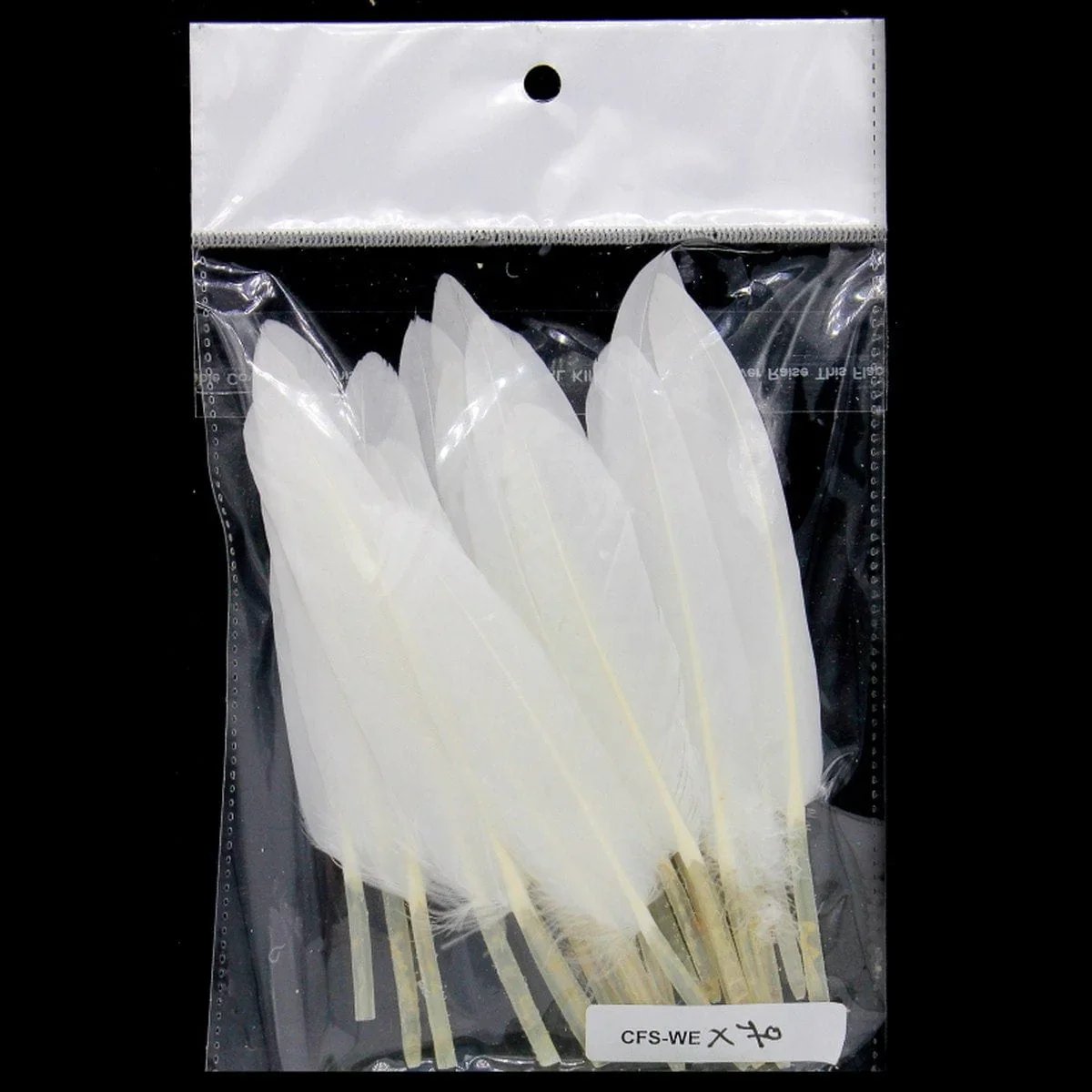 jags-mumbai Artificial Feather Feather Artificial Small White Colour 20pcs CFS-WE