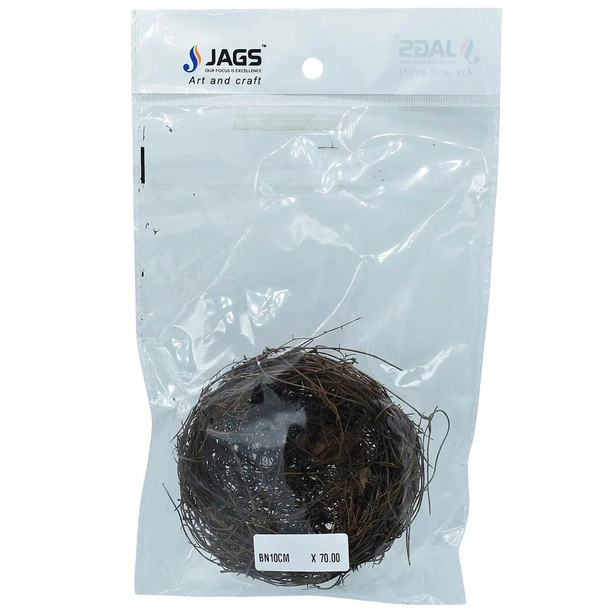 jags-mumbai Artificial grass Bird nest for decor & diy projects 10 Cm (Birds not included)- Contain 1 Unit
