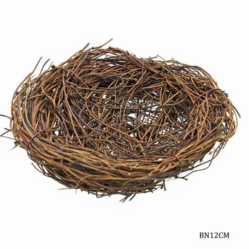 jags-mumbai Artificial grass Bird nest for decor & diy projects 13 Cm (Birds not included)- Contain 1 Unit