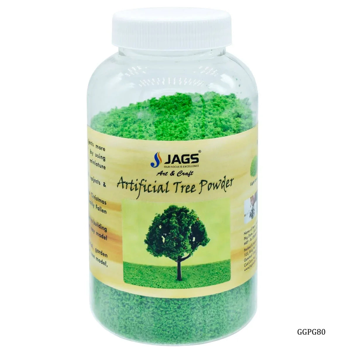 jags-mumbai Artificial Grass Garden Grass Powder Green 80Gsm