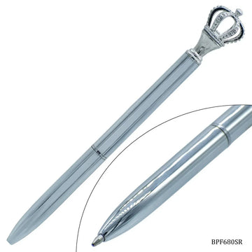 jags-mumbai Ball Pens Ball Pen Fancey Top Crown Silver