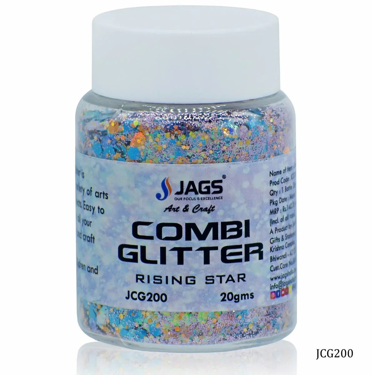 jags-mumbai Balloon & Party Products Jags Combi Glitter 20Gsm Rising Star