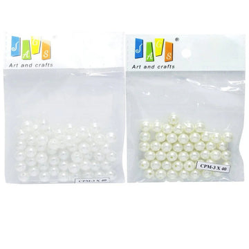 jags-mumbai Beads Craft Pearl Moti 10mm 25gm