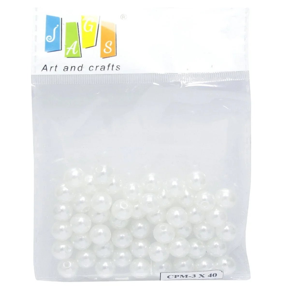 jags-mumbai Beads Craft Pearl Moti 10mm 25gm