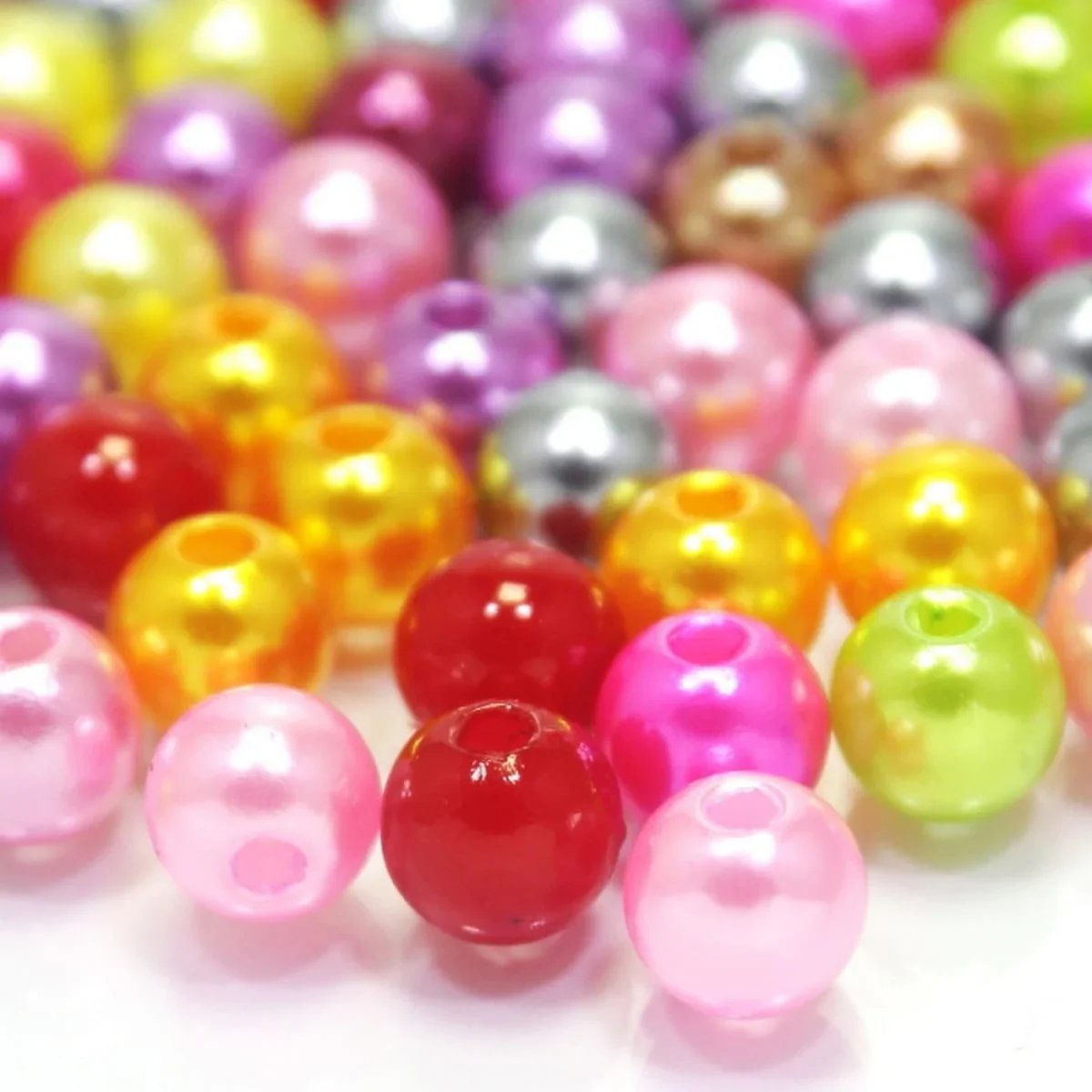 jags-mumbai Beads Craft Pearl Moti Colour 25gm 5MM